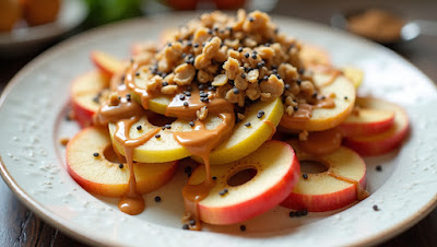 Apple Nachos - healthy snack ideas for kids