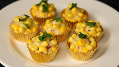 Mini Corn Chaat Cups
