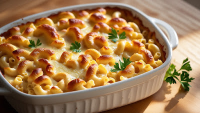 Baked Mac n cheese - freezer-friendly meals for new parents postpartum