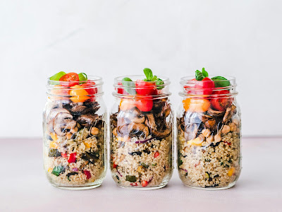 Tiny Jars for Quinoa Salad