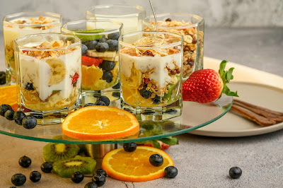 Fruit & Yogurt Parfait - healthy snack ideas for kids