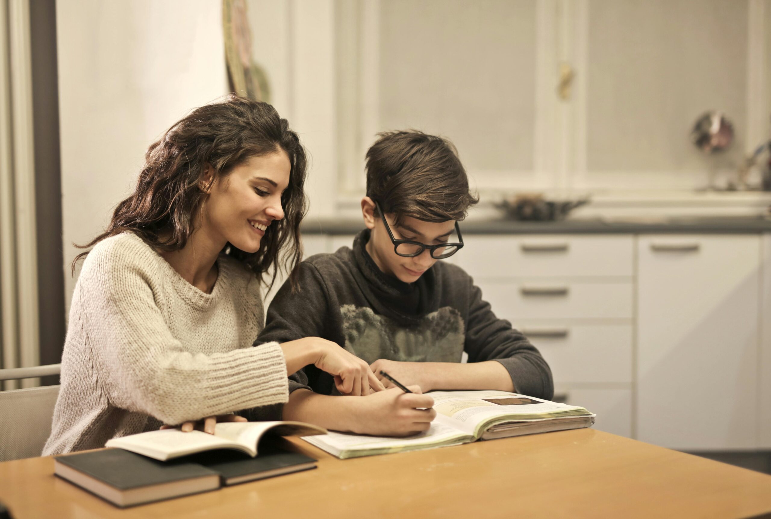 Parent and child reconnecting after a difficult conversation