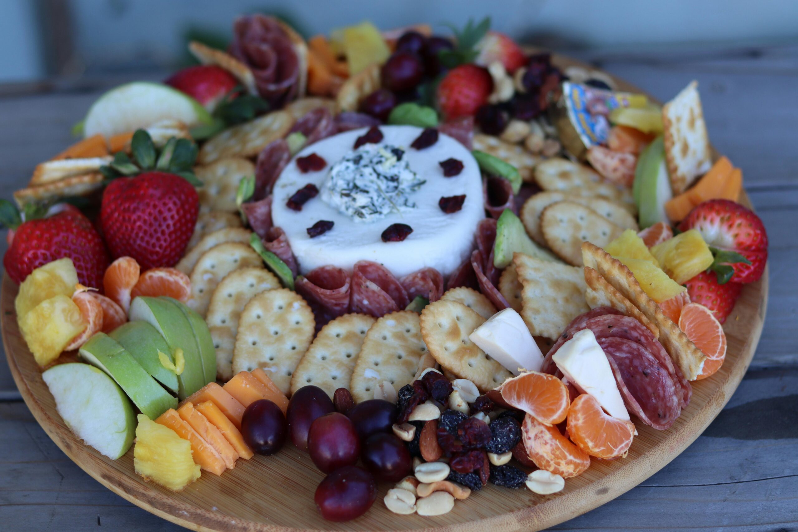rainbow snack plate