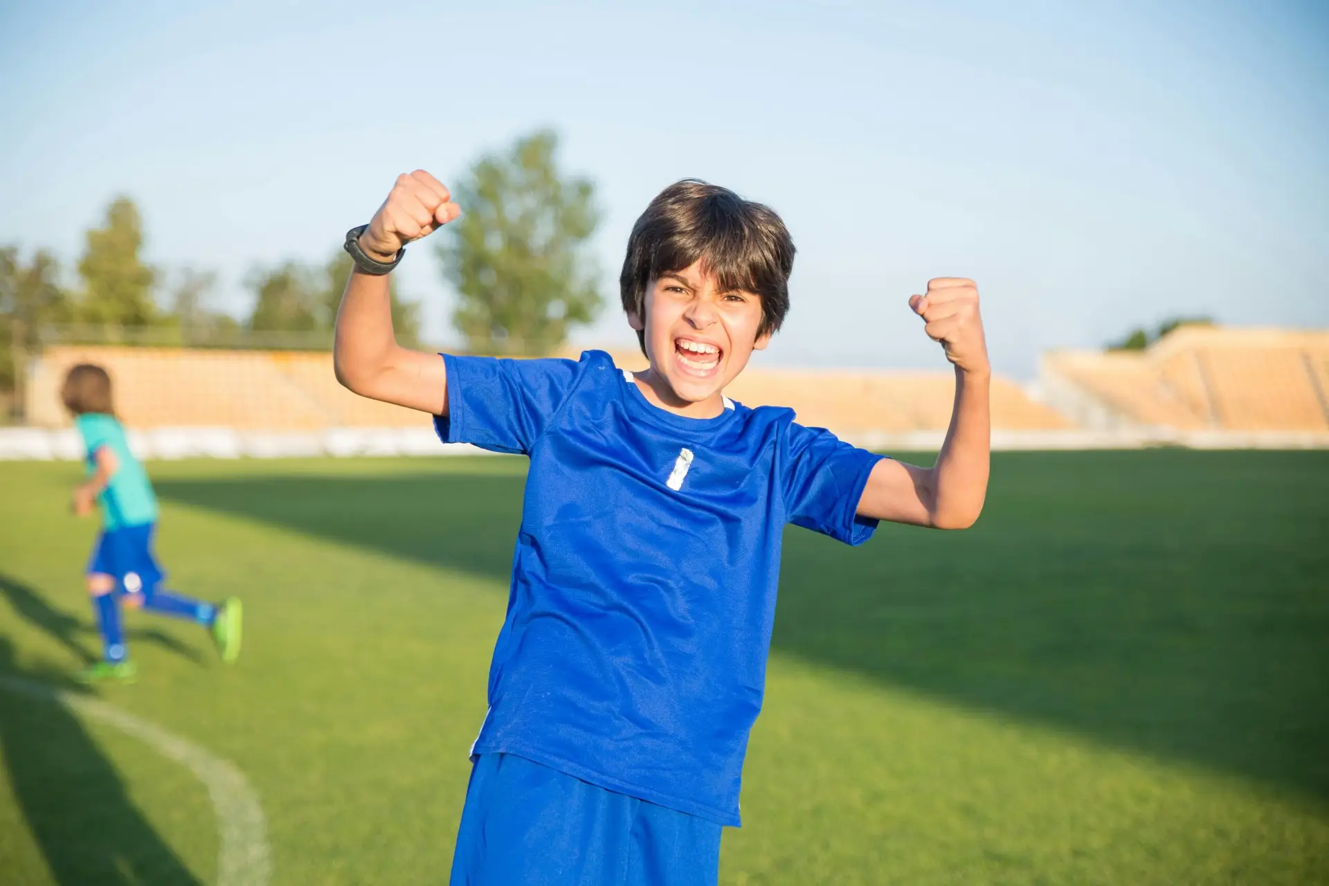 child with focus and goal oriented