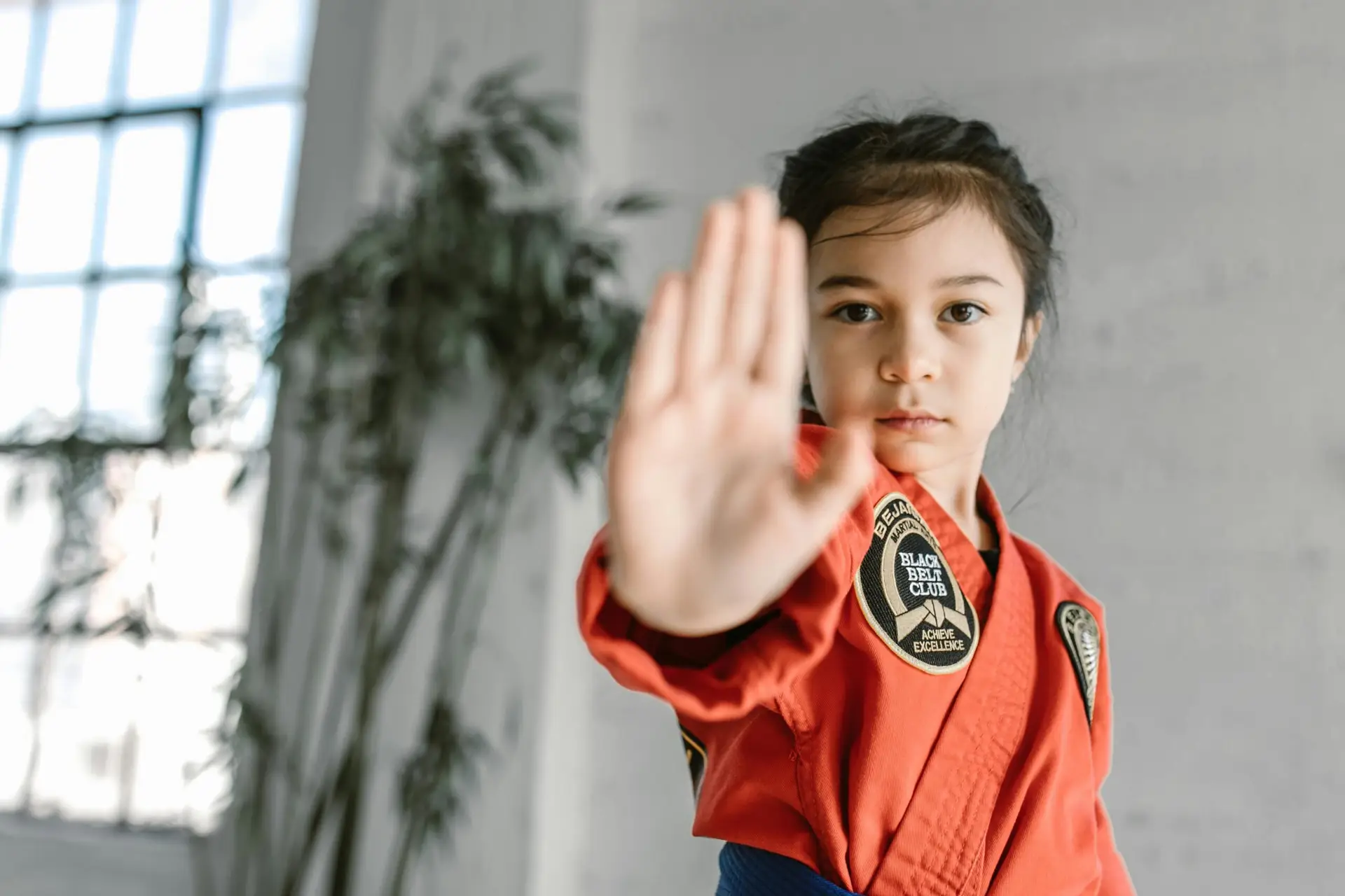 child with strong discipline