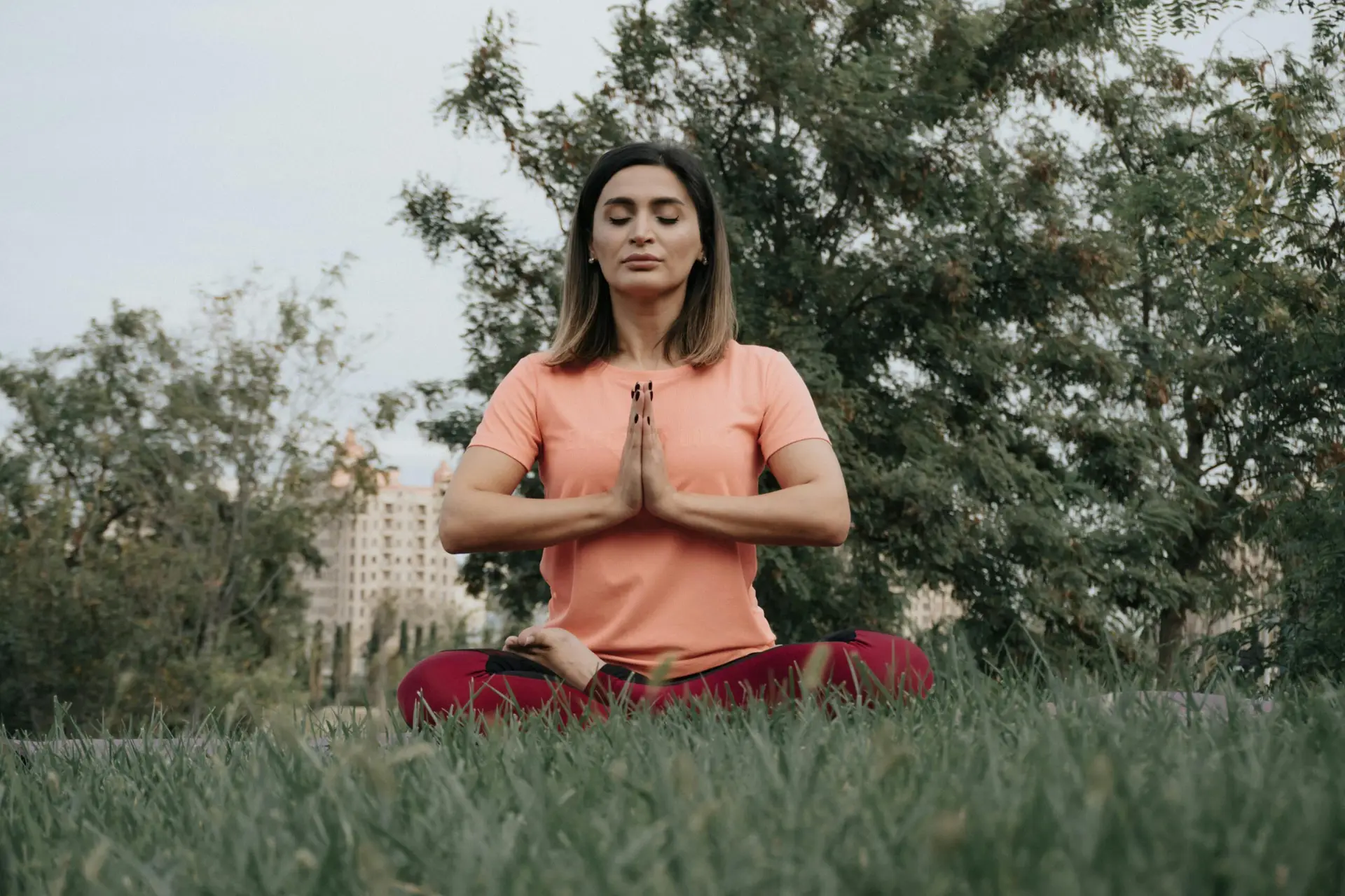 parent meditating to overcome parental burnout