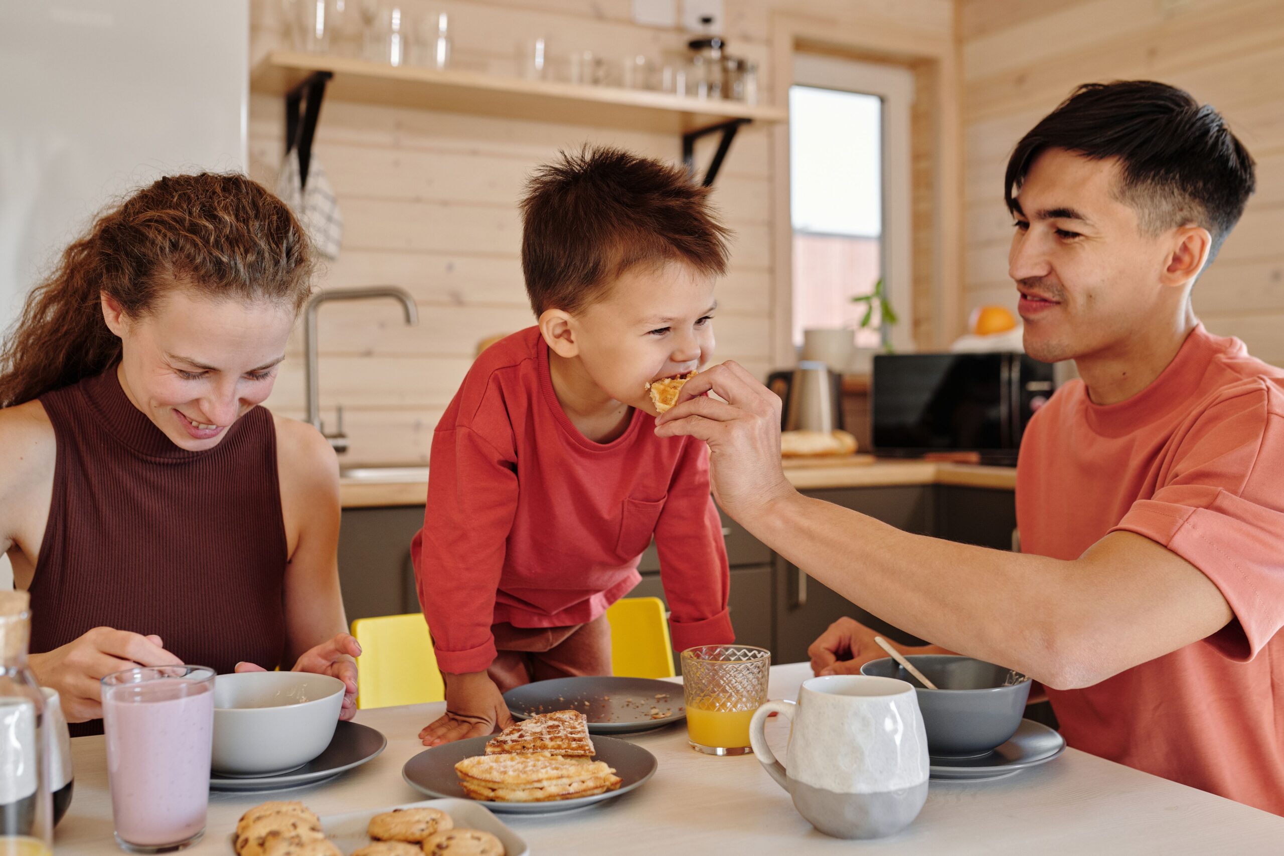 depending on family preferences and dietary needs breakfast might include healthy combinations